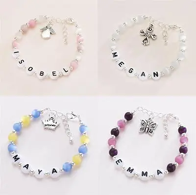 Children's Jewellery Personalised Bracelets For Bridesmaids & Flower Girls • £10.99