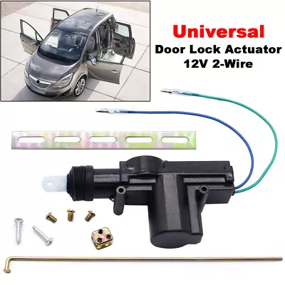 Universal 2Wires 12V Car Auto Motor Heavy Duty Power Door Lock Unlock Actuator • $8.99