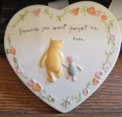 Winnie The Pooh Heart Wall Decor With Piglet Disney Michel & Company • $15