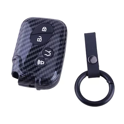 $10.53 • Buy Carbon Fiber Look Key Fob Case Cover Shell Fit For Lexus GX LX RX ES IS GS LS HS