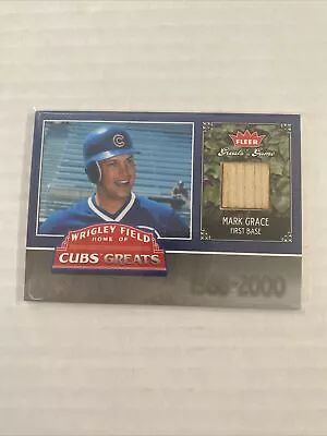 2006 Fleer Greats Of The Game Mark Grace Game Used Bat • $9.99