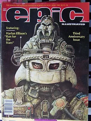 Epic Illustrated Magazine Harlan Ellison 3rd Anniversary Issue April 1982 • $8