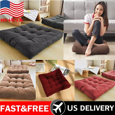 Floor Pillow Multipurpose Decorative Thick Large Square Meditation Couch Pillow • $28.90