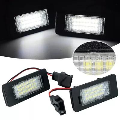 Fit For Audi A4 B8 A5 S5 A6 Q5 TT VW Xenon LED License Number Plate Light Lamp • $11.59