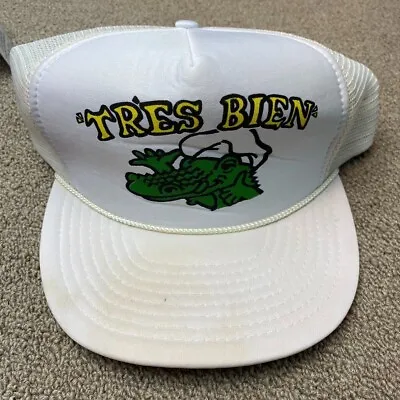 New Orleans Tres Bien Hat Snapback Cap Alligator Tourist Souvenir VTG • $47.19