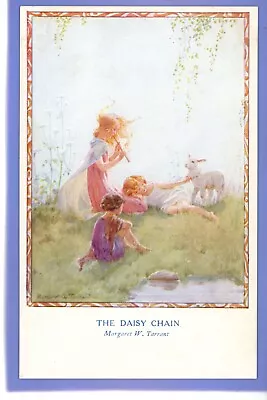 Old Postcard Artist Signed Margaret Tarrant The Daisy Chain Magic Of Childhood • £1.99