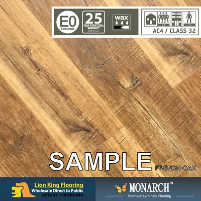 AC4 LAMINATE FLOORING /FLOATING FLOOR  E0 Rating : French Oak (SAMPLE) • $1