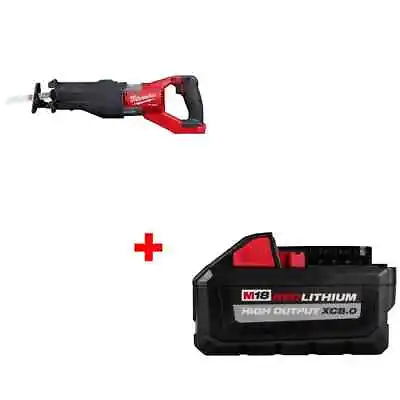 Milwaukee 2722-20 M18 FUEL SUPER SAWZALL W/ FREE 48-11-1880 M18 XC8.0 Battery • $258.98