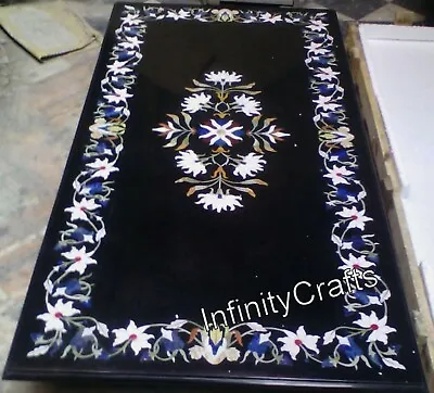 36 X 72  Inches Indian Vintage Crafts Dining Table Top Marble Conference Table • $3867.50