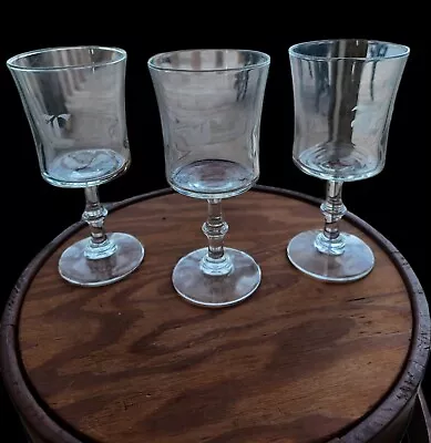 Vintage Cocktail Glasses Set Of 3 With Monogram L • $15