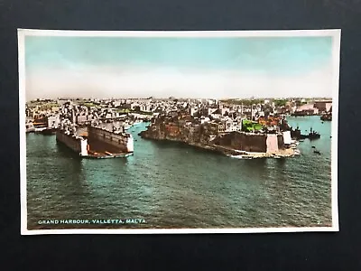 £3 • Buy Malta Vintage Postcard  Grand Harbour Valetta 