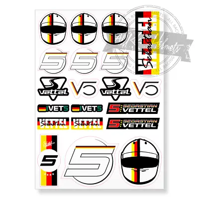 Sebastian Vettel F1 Formula One Printed Vinyl Decal Sticker High Quality Kit • $14.95