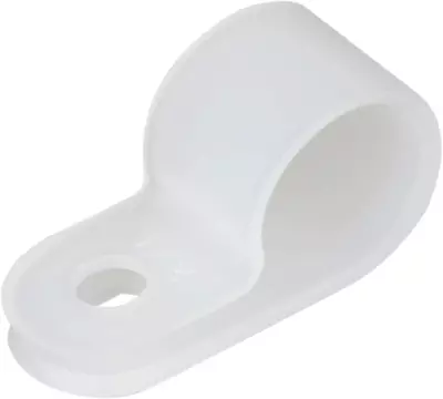 200Pcs White Nylon R-Type Cable Clamp Fastener 1/2 Inch Plastic Wire Clips Clamp • $16.99