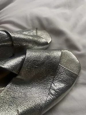 Gorman Silver Metallic Block Heels EU40 • $60