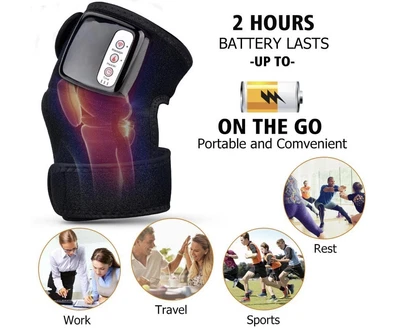 £18.69 • Buy Knee Joint Massager Heat Physiotherapy Therapy Pain Relief Vibration Machine UK