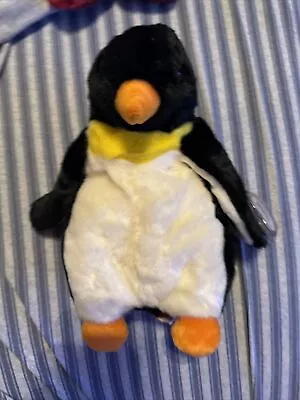 Vtg 10  Waddle Penguin Ty Beanie Baby Buddies 1998 Tag Soft Plush Retired Large • $16.99