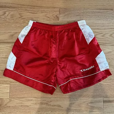 Diadora Vintage Nylon Satin Gland Soccer Shorts Large • $30