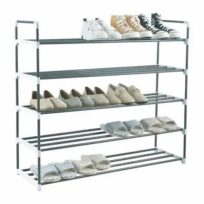 £22.99 • Buy 5 Tier Shoe Stand Storage Organiser Rack Compact Space Save Shelf HEAVY DUTY