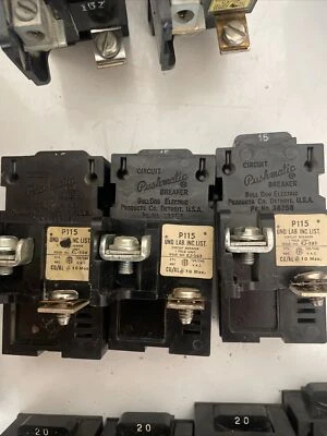 $20 • Buy Pushmatic 15 Amp 1 Pole Circuit Breaker Type P Bulldog 120/240VAC.