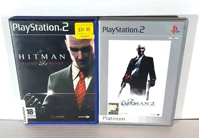 Hitman 2 Silent Assassin And Hitman Blood Money PS2 Playstation Bundle Tested • $21.95