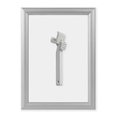 Secure Tamper Resistant Poster Snap Frames - Silver • £35