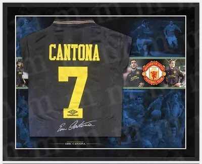 Eric Cantona Signed Manchester United Shirt Kung Fu Kick • $993.44