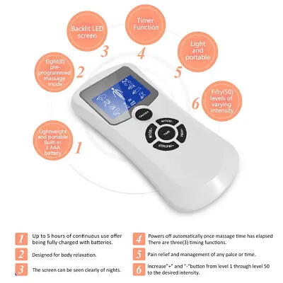  Electro Stimulation Pulse Massager Acupuncture Machine Neurotherapy Pain Relief • $14.99