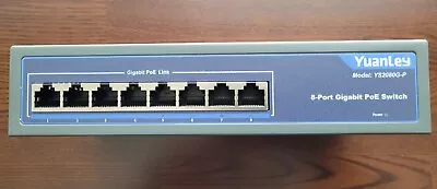 YuanLey 8 Port Gigabit PoE Switch 8 PoE+ Ports 1000Mbps 120W 802.3af/at • $20