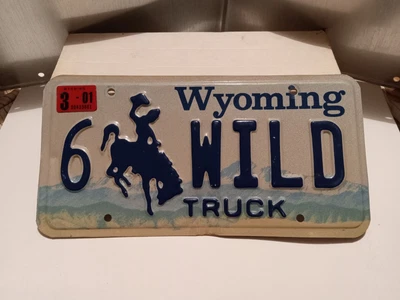 $24.99 • Buy 2001 Wyoming Truck Personalized Vanity License Plate Tag 6 WILD