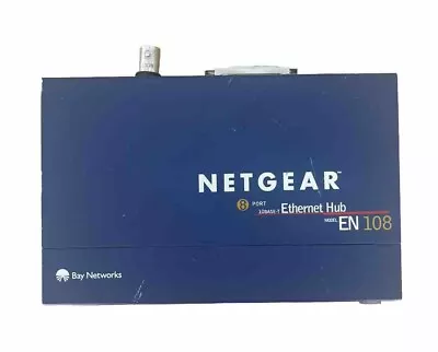 Netgear Ethernet Hub 8 Port 10 Base-T Model: EN108TP Tested Works Great! • $14.95