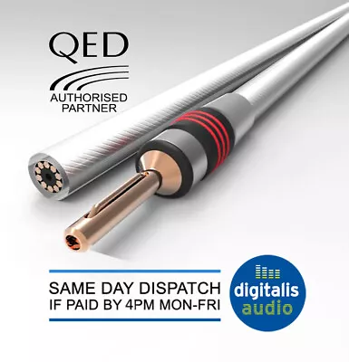 QED XT25 Speaker Cable 2 X 3m Terminated With Metal Airloc Forte Banana Plugs • £64.99