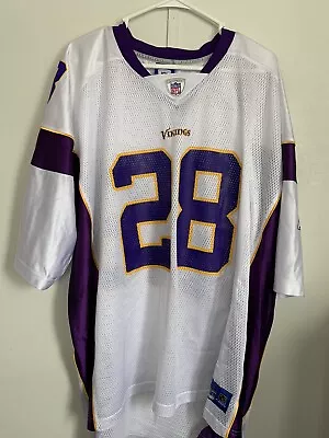 MINNESOTA VIKINGS ADRIAN PETERSON REEBOK NFL REEBOK JERSEY SIZE 3 XL (Signed) • $28