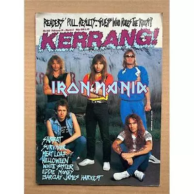 Iron Maiden Kerrang No.140 Magazine February 19 1987 - Iron Maiden Cover + More  • $12.63