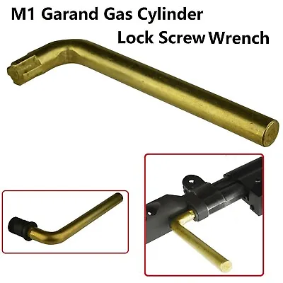 M1 Garand Gas Cylinder Plug Wrench High Strength Brass Plated Steel • $12.82