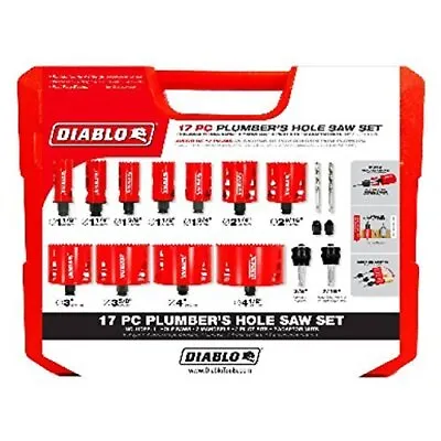 Freud Diablo DHS17SPL Plumbers Bi-Metal Hole Saw Plumbing Set - 17 Piece • $127.95