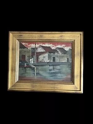 Vietnamese Lacquer And Graphic Landscape Painting By NGUYEN TUNG NGOC Small • $1500