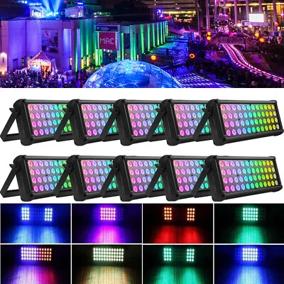 LED RGB Color Mixing Effect Flood Light DMX Wall Wash Lights Stage Show Display • £168.14