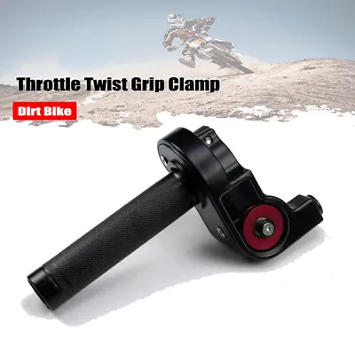 7/8  CNC Throttle Twist Grip Clamp Handlebar Grip For 47cc 49cc Dirt Pit Bike • $29.39