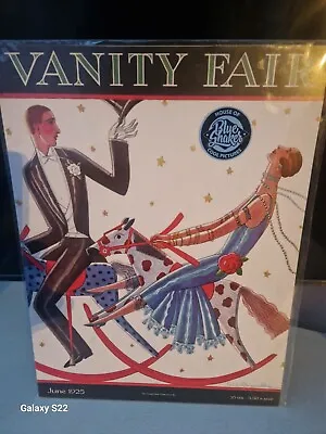 Vanity Fair Vintage Print Picture  Blue Shaker 30x40cm New • £20