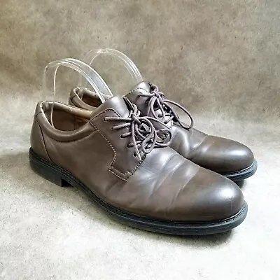 Merona Mens   Size 9 Brown Faux Leather Lace Up Oxford Dress Shoes • $21.99