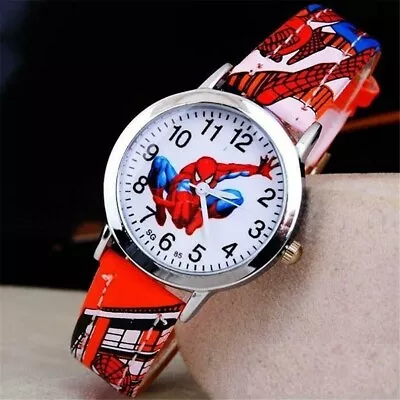 $7 • Buy Kids Spiderman Wrist Watch Quartz Boys Cartoon Red Birthday Gift Christmas Gift 