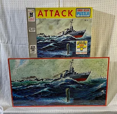 1965 AUSTRALIAN - ATTACK “BATTLE STATION” 100 Pc JIGSAW PUZZLE COMPLETE #4579-3 • $25