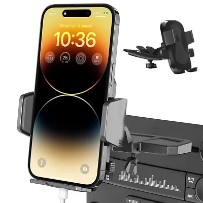 Phone Mount Car Sturdy CD Slot Cell Phone Holder Universal For IPhone 14 Samsung • $6.95
