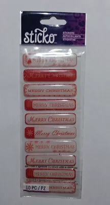 Sticko Merry Christmas Epoxy Stickers • $2.69