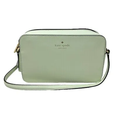 Kate Spade Sienna Mint Green Refined Leather Crossbody Bag KC469 NWT $299 Retail • $84.98