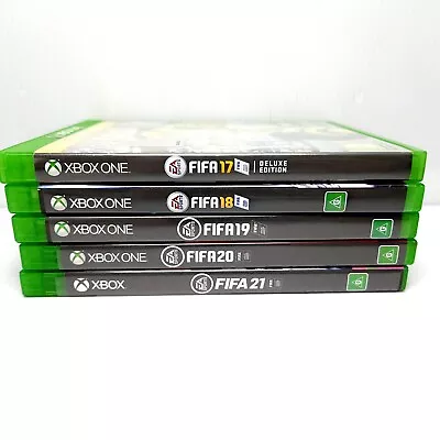 5x FIFA Games '17-'21 Bundle - Microsoft Xbox One Game - All Tested & Work Great • $23.90