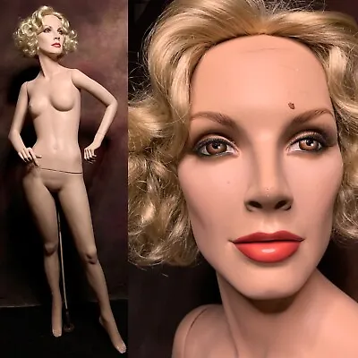 DG WILLIAMS Rare Vintage Realistic Female Mannequin Face Full Size 70s 1978 • $499.95