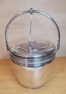 Sheffield Silver Co Ice Bucket With Pyrex Liner. Silver Plate. Vintage W Tongs • $68