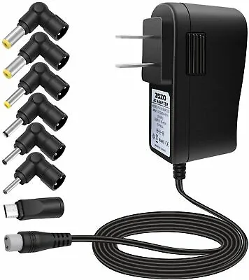 10W Multi Tip AC Power Adapter Wall Charger For Android Tablets Webcam Routers  • $15.32