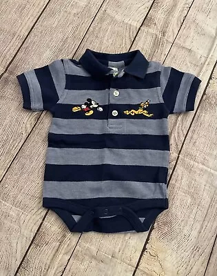 Disney Store Mickey Mouse  Baby Polo Onsies • $8.99